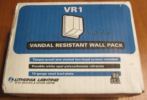 Lithonia lighting vr1 - vandal resistant wall pack - wall / ceiling mount - new! for sale