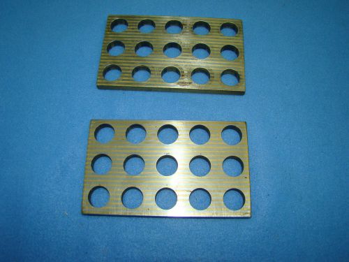 Pair Of Magnetic Grinding Plates 3&#034; x 5&#034;