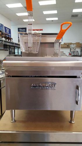 Used imperial ifst25 25lb coutertop gas fryer for sale