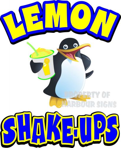 Lemon Shake Ups Lemonade Drink Concession Food Truck Beverage Cart Decal 14&#034;