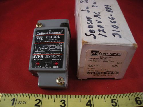 Cutler Hammer E51SCL Ser B2 Proximity Sensor Switch Body Only 120v 1a Nib New