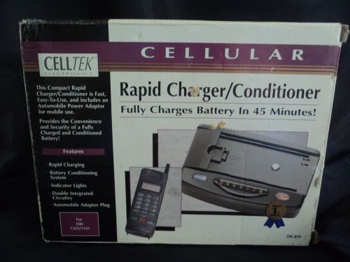 CELLTEK CELLULAR RAPID CHARGER/CONDITIONER- NEW IN BOX- B.I.N.