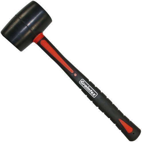 Graintex Rm1572 32 Oz Rubber Mallet W/ Fiberglass Handle Rubber Mallet Fibergla