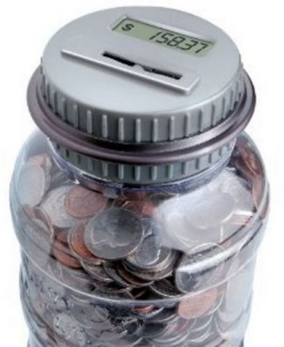 Shift 3 Auto-count Digital Coin Bank - Automatically Totals Up Your Savings -