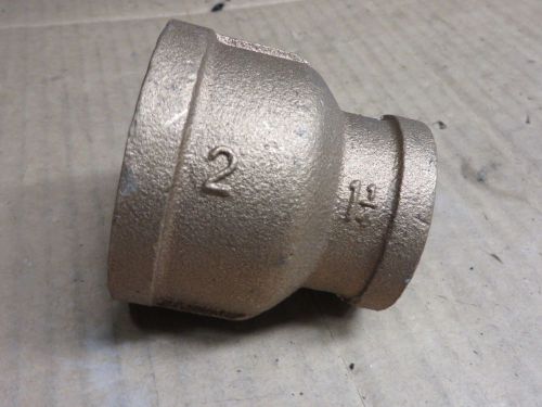 Coupling reducer coupler 1.25 &#034; x 2&#034;  brass plumbing nos threaded fitting for sale