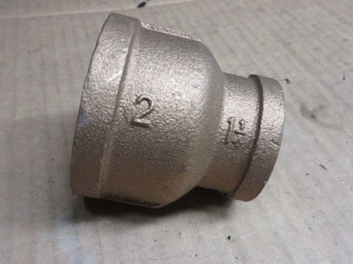 COUPLING reducer COUPLER 1.25 &#034; X 2&#034;  BRASS PLUMBING NOS threaded FITTING