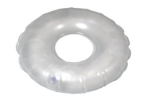 Drive Medical Inflatable Vinyl Ring Cushion  Grey
