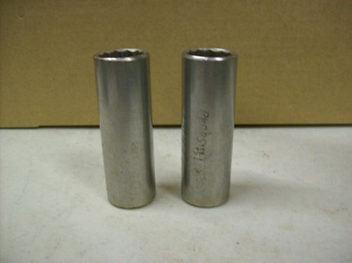 PROTO SOCKETS 13 /16 DP 3 1/4 IN TALL 1/2 DR USED FO713 QTY 2