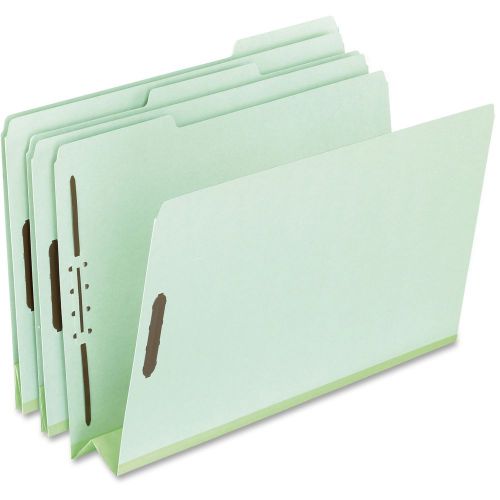 Pendaflex 17182 Folders, 2 Fasteners, 3&#034; Expansion 1/3 Cut Letter Green - 5 PACK