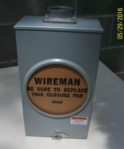200 Amp Durham Residential Meter Box with 2&#034; Hub Single Phase