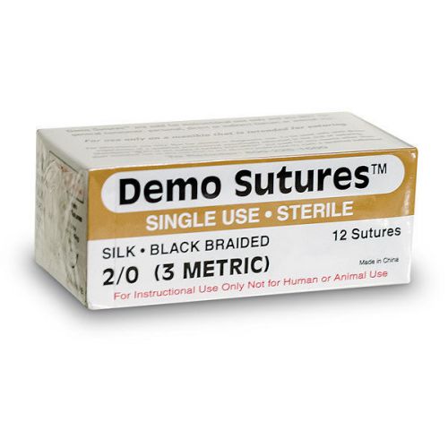 Demo Suture - Size 2/0 with 1/2 Circle Curved Cutting Needle (19 mm)