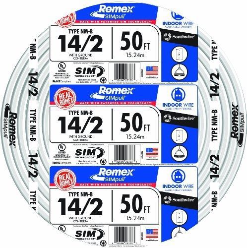 SouthWire 28827422 14/2WG NMB Wire 50-Foot