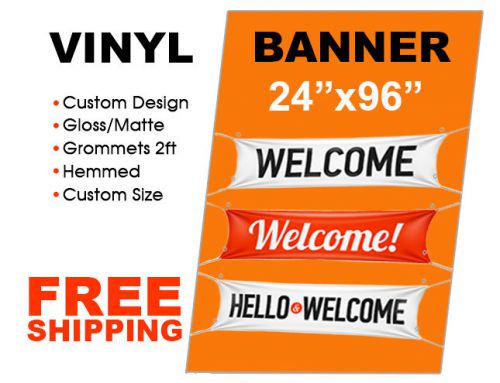 2&#039;x 8&#039; Custom Vinyl Banner High Quality Full Color 13oz Vinyl - Creator Print