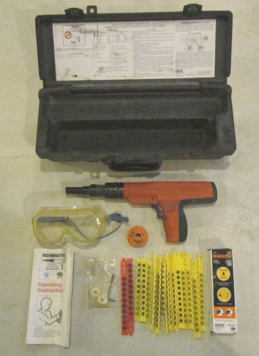 Remington 495 Low Velocity Powder Actuated Fastening Nail Gun Case Tool Hilti