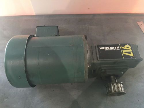 Leeson 3/4 hp 1725 rpm motor c6t17fc1148 winsmith gear box speed reducer 917 mdn for sale