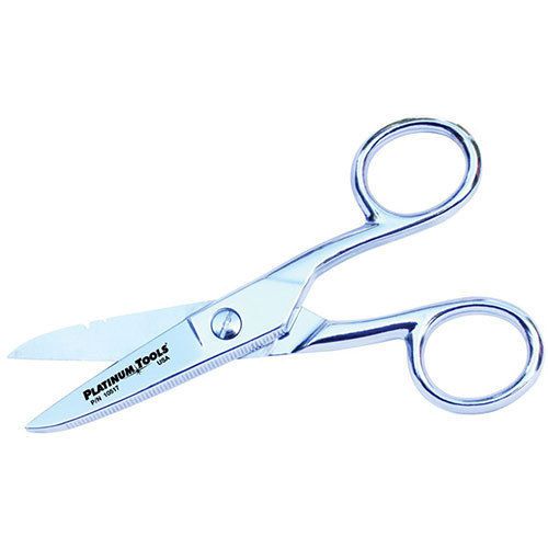 Platinum Tools 10517C 5&#034; Scissor-Run Electrician&#039;s Scissors