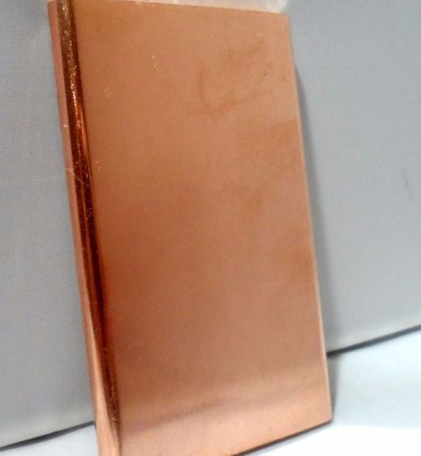 8 oz. Plate .999 Fine Copper Bullion Bar Ingot Raw Material Free Shipping