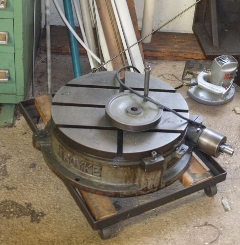Used 21&#034; Troyke T-Slotted Rotary Table , Mdl. R-21