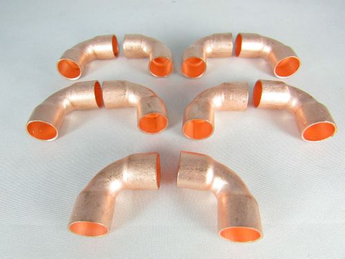 Copper elbow 3/8&#034; id short radius for a/c &amp; refrigeration lines  10 pc per bag for sale