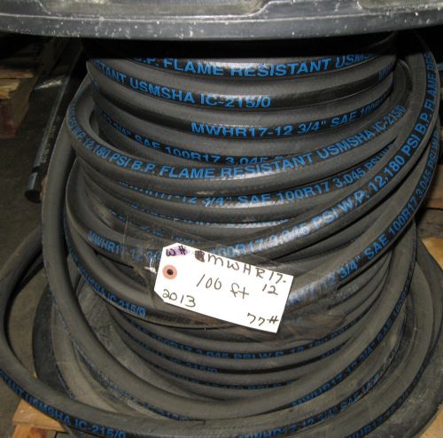 Hydraulic hose 3/4&#034; x 100&#039;   3045 psi for sale