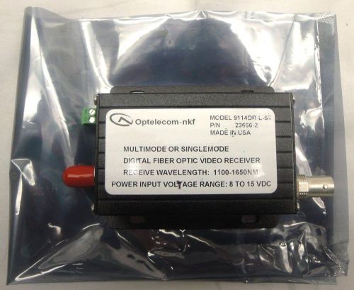 Optelecom -Multimode/Singlemode Fiber Optic Video Receiver -(9114DR-L-ST)(P4)