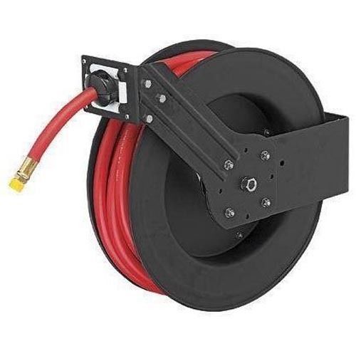 AIR HOSE REEL with HOSE Coml - 1/2&#034; x 50 Ft - 250 PSI