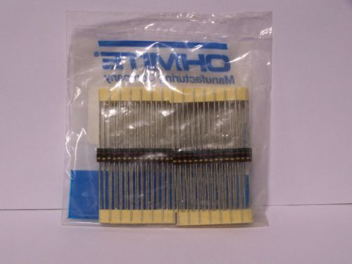 Bag of 100 - Ohmite Carbon Composition Resistors  - Appears Unused