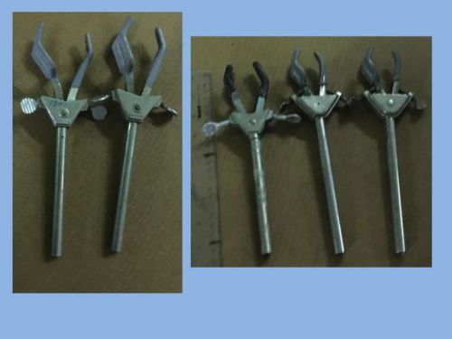 Used Three Prong Flask Chemistry Clamps: Small, Medium, or Large,