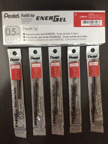 Pentel Energel 0.5mm refill LRN5 Red 12pcs