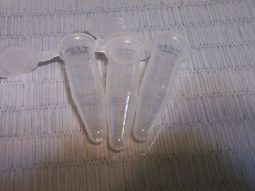 (400) lot 1.5 ml. non sterile polypropylene centrifuge tubes microtubes w/ caps for sale