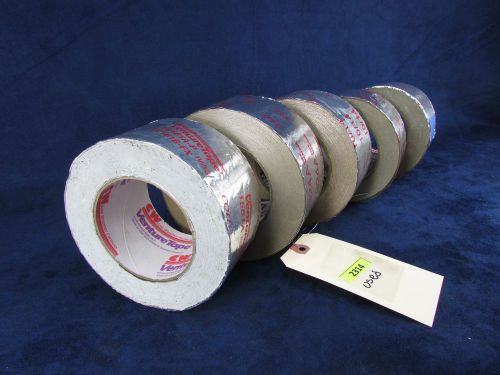Lot of 5 Partially Used Rolls Assorted Foil Tapes 2-1/2&#034; x ?  (#2314)