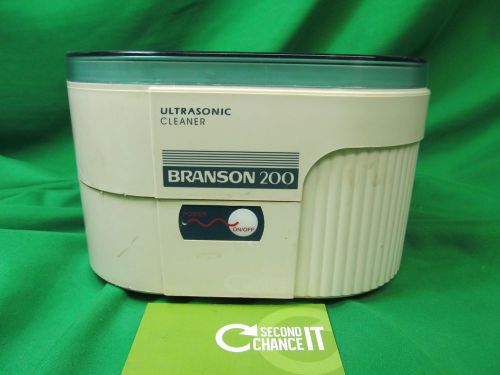 BRANSON 200 Jewelry ULTRASONIC CLEANER Jewelry Dental 15oz Tank Model B200