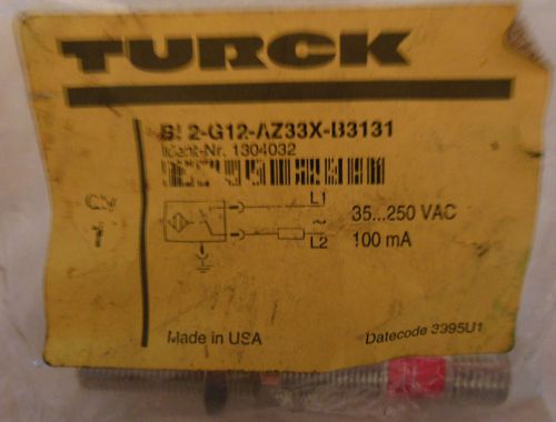 New in Bag Turck BI- 2G12-AZ3X-B313 Proximity Switch 35-250VAC, 100mA