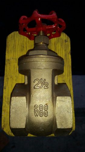 Brass gate valve - 2 1/2&#034; for sale