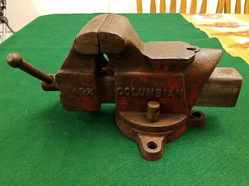 Vintage columbian usa d43-1/2 vise vice good working condition 3.5&#034; for sale