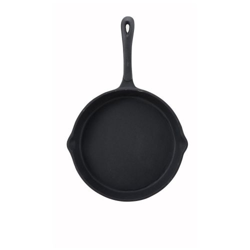 Winco RSK-10, 10-Inch Black-Enameled Cast Iron Skillet