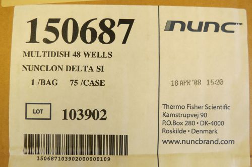 Qty 58 Nunc Nunclon 48-Well x 0.5mL MultiDish Cell Culture PS 150687