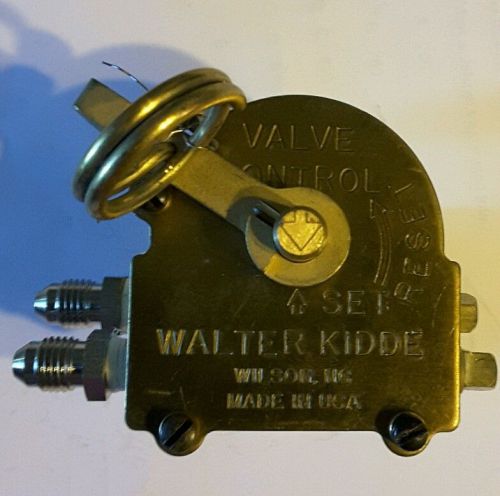 Walter Kidde valve control   FREE SHIPPING!
