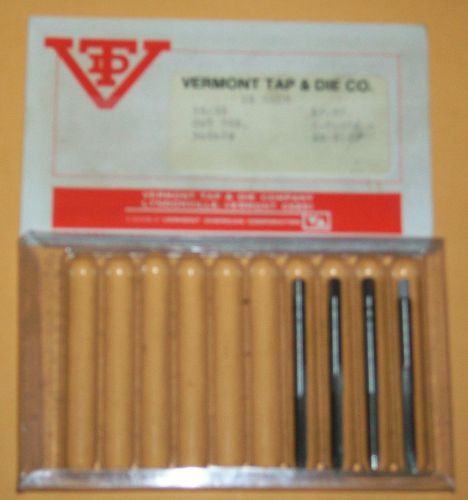 4 Vermont 10-32 NF Taps HSS Plug Style H3 Limit 2 Flute Spiral Point NEW