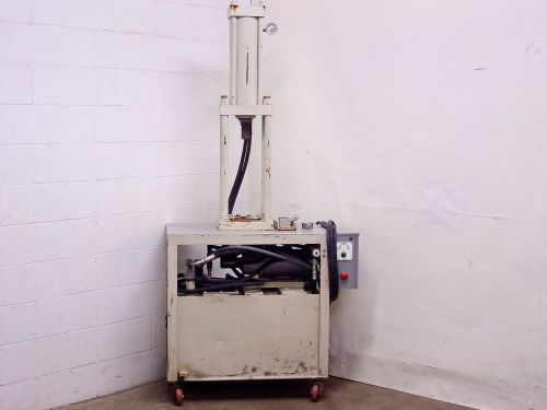 White hydraulic press 16&#034; stroke 2.5&#034; rod 208/220 vac (42&#034; x 24&#034; x 87&#034;) for sale