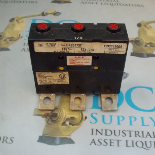WESTINGHOUSE HKB3175T 175 A CIRCUIT BREAKER TRIP UNIT, NNB