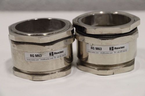 Pair of Roxtec RG M63 Cable Gland Entry Seal Stainless + Free Priority Shipping!