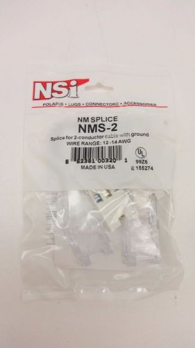 25- NIB NSi NMS-2 Splice For 2 Conductor Cable With Ground