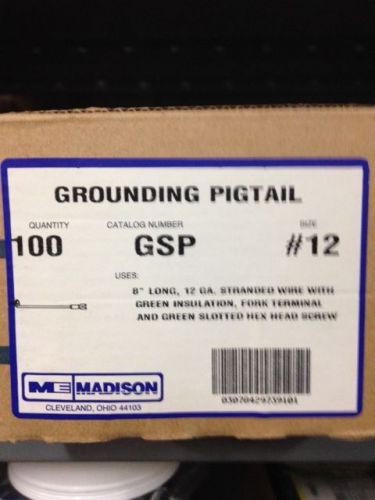 Madison electric gsp grounding pigtail for sale