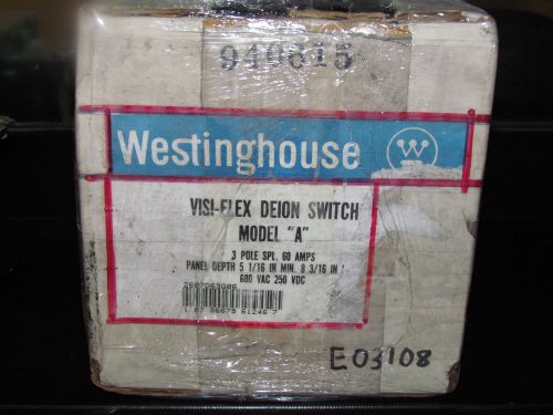 Westinghouse Visi-Flex Deion Switch Model A 3 Pole 600 Vac