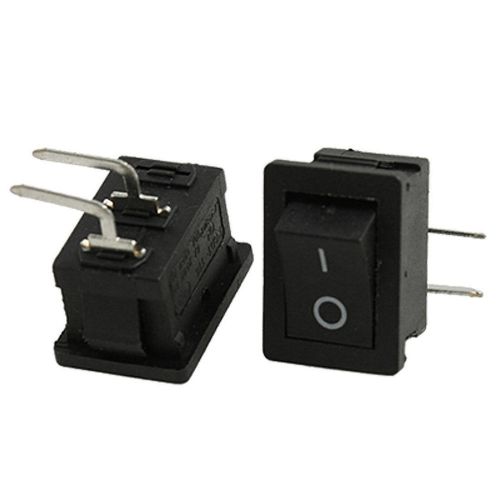 20pcs 12v right angle on/off spst 2 pin snap in rocker switch 6a/250v 10a/125vac for sale