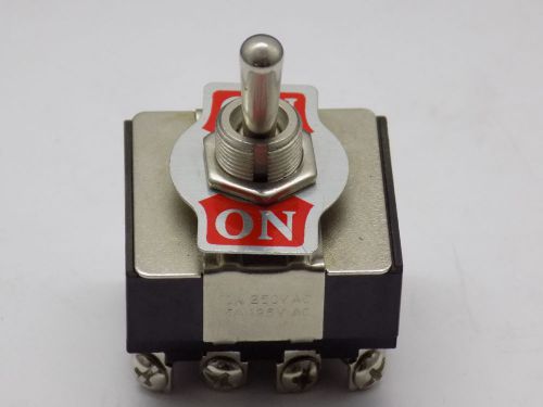 1x On-On 10A 250V AC,15A125V 4PDT Toggle Switch 12 Screws