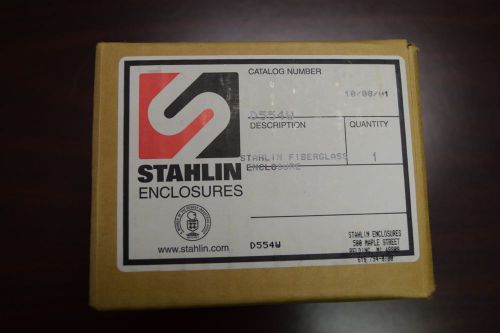 Stahlin d554w fiberglass n4x electrical enclosure.  new, no modifications. for sale