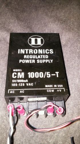 Intronics CM1000/5-T Offline Power Supply 105-125VAC to 5VDC 1000mA works
