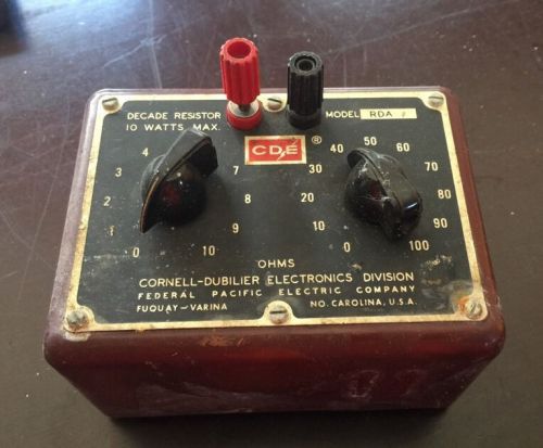 Vintage Cornell-Dublier RDA Decade Resistor